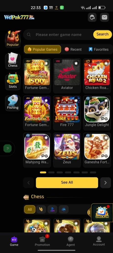 Wd Pak 777 Game APK
